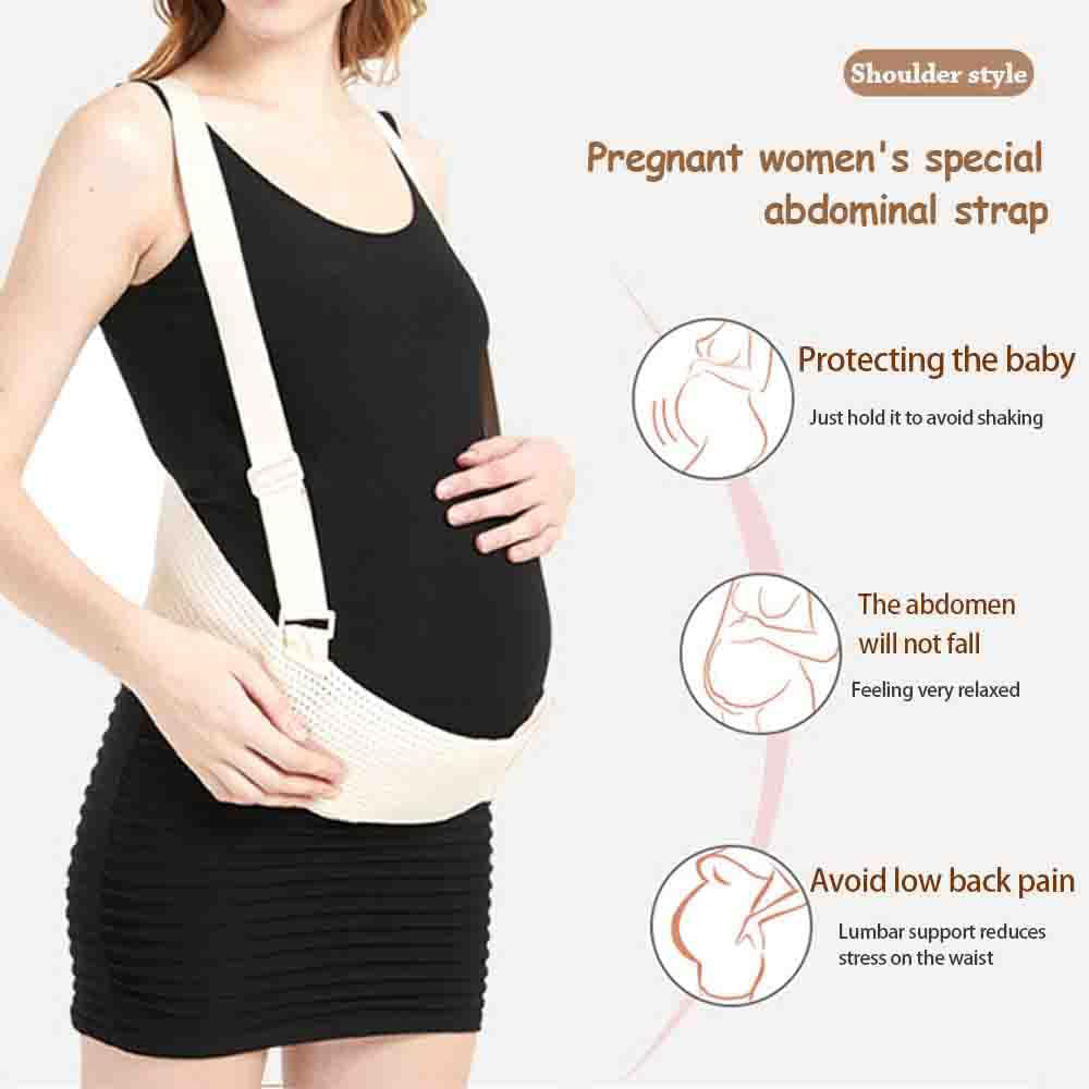 Maternity support belt worn under clothing