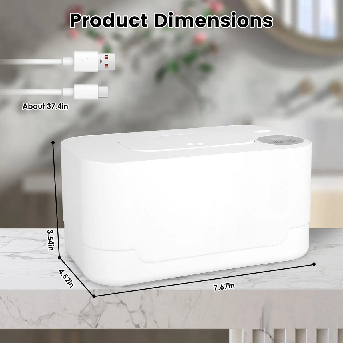 Wipe warmer temperature settings