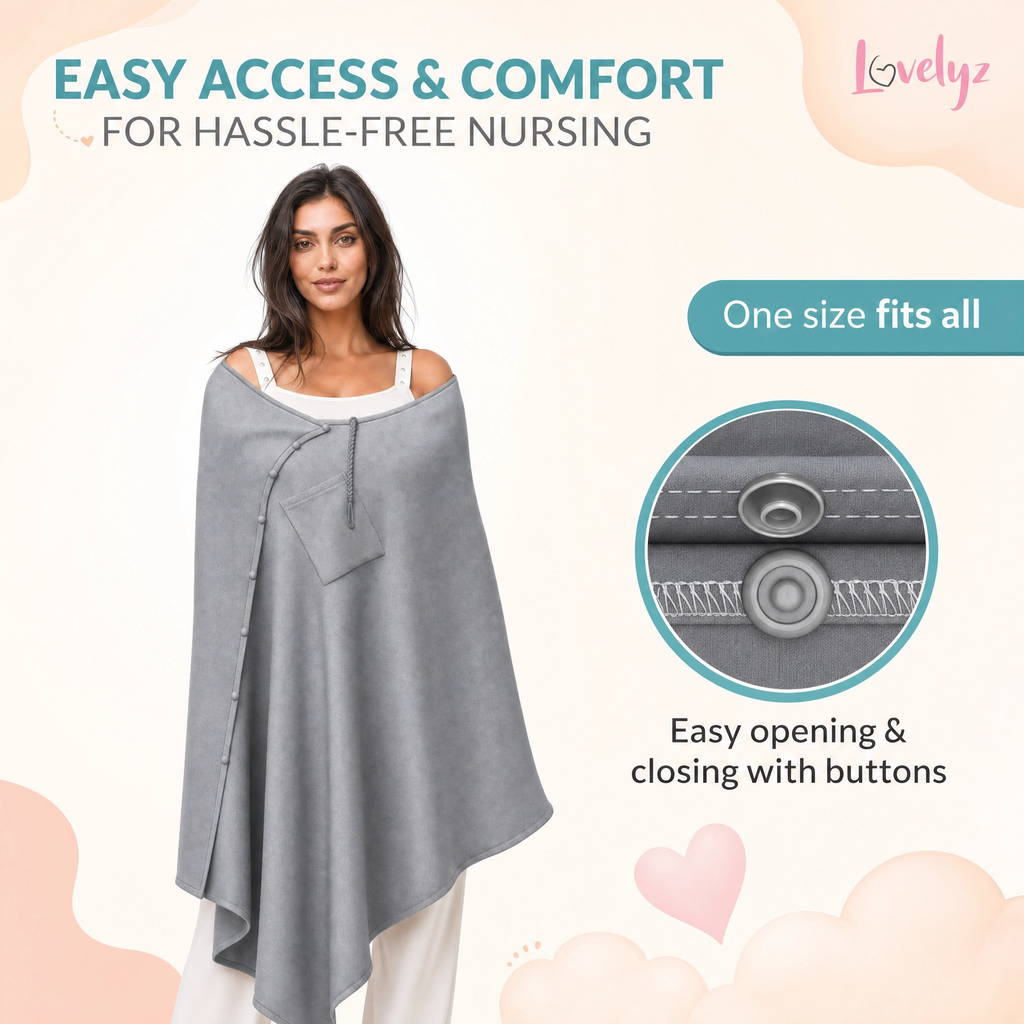 Lovelyz Nursing Poncho with Pacifier Clip